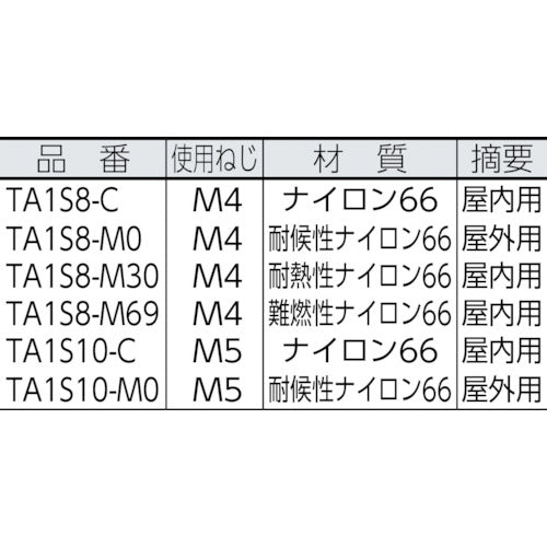 ＰＡＮＤＵＩＴ　タイアンカー　耐熱性ナイロン６６　（１０００個入）　TA1S8-M30　1 袋