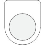 IM Push button/select switch (glasses nameplate) Plain φ22.5 P22-0 1 piece