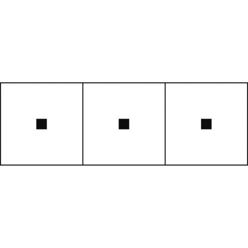 ＴＲＵＳＣＯ　アルファベットステッカー　３０×３０　点　白地／黒文字　３枚入　TSN-30-TN　1 組