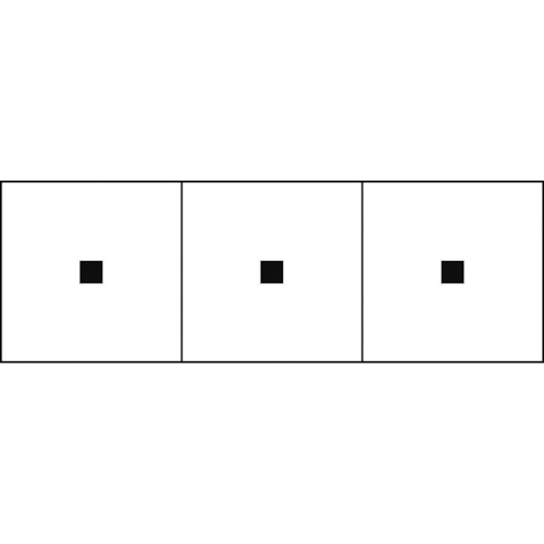 ＴＲＵＳＣＯ　アルファベットステッカー　５０×５０　点　白地／黒文字　３枚入　TSN-50-TN　1 組