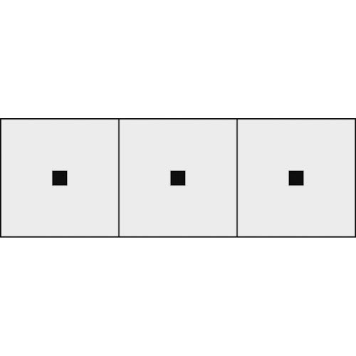 TRUSCCO 알파벳 스티커 50×50점 투명지/흑문자 3장입 TSN-50-TN-TM 1조