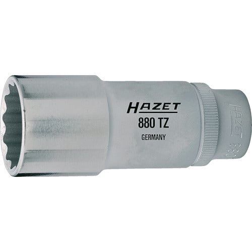 ＨＡＺＥＴ　ディープソケットレンチ（１２角タイプ・差込角９．５ｍｍ・対辺１０ｍｍ）　880TZ-10　1 個