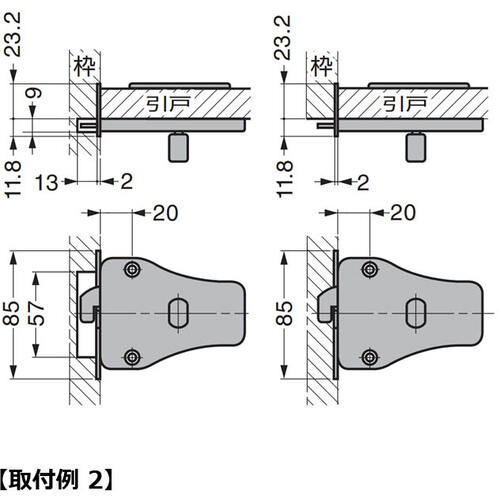 ＳＵＧＡＴＳＵＮＥ　（１４０１８３２５４）ＨＣ−７０Ｈステンレス鋼製引戸面付カマ錠　HC-70H　1 Ｓ