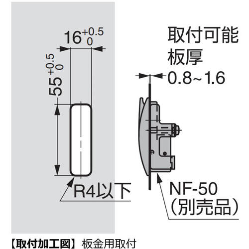 ＳＵＧＡＴＳＵＮＥ　（１１００２００６７）ＮＦ−６０収納フック　NF-60　1 個
