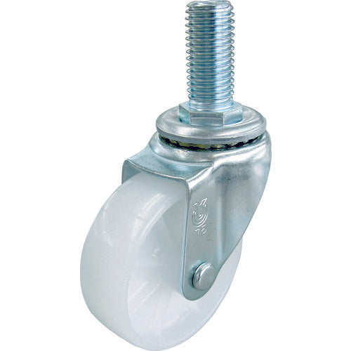 YUEI Screw-in type Swivel Caster Nylon Wheel diameter 75mm S type ST type Screw size W3/4 x 40 Number of threads 10 ST-75N-W3/4-40 1 piece