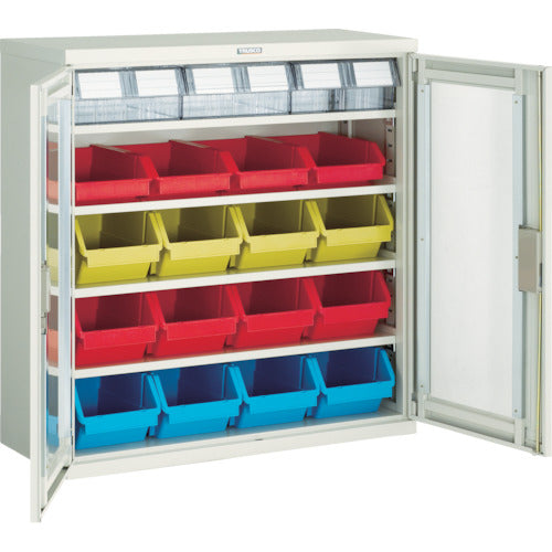 TRUSCO Container Rack Case Van Rack Case M Type Double Door Container H880 T304M-E 1 Unit