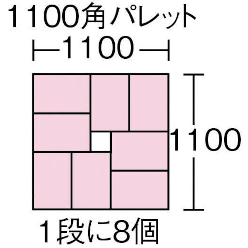 ＴＲＵＳＣＯ　ＴＨＣ型コンテナ　有効内寸３７５Ｘ２４５Ｘ１３４　ＯＤ　THC-13B-OD　1 個