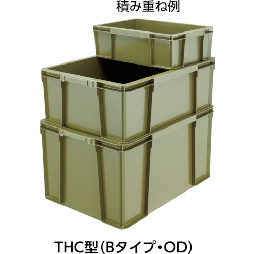 ＴＲＵＳＣＯ　ＴＨＣ型コンテナ　有効内寸５４１Ｘ３７１Ｘ２１０　ＯＤ　THC-44B-OD　1 個