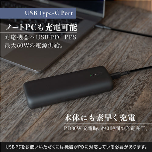 Ｏｗｌｔｅｃｈ　ノートＰＣも充電できる　ＰＤ６０Ｗ対応　モバイルバッテリー　２００００ｍＡｈ　OWL-LPB20015-RBK　1 個