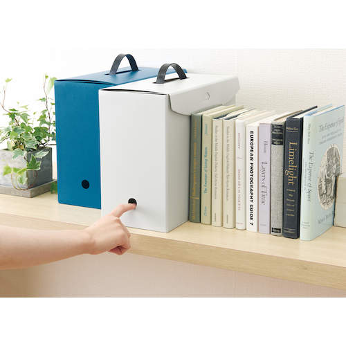 ライオン　ボックスファイル　ＢＦ−４２Ｔ　ブルー　BF-42T-B(11726)　1 冊