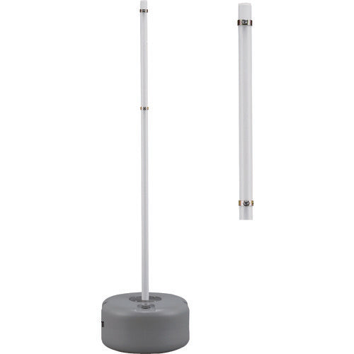 緑十字　移動式標識用ポール　Ｓ−８１００Ｐ　高さ１８００ｍｍ　ベース４９０ｍｍΦ　注水台付　標識取付金具付　114170　1 Ｓ