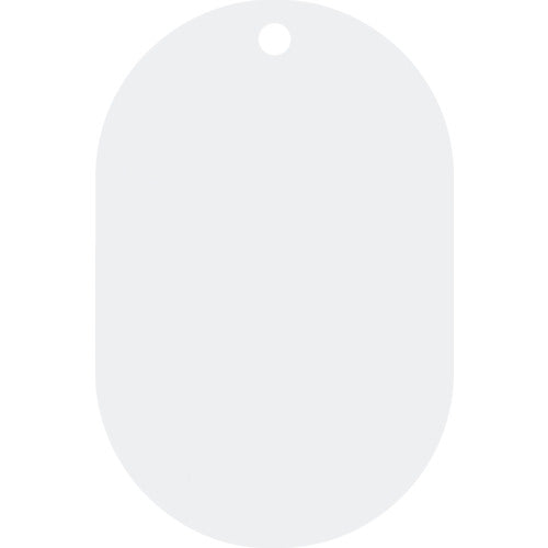 緑十字　ステンレス製小判札（無地札）　シルバー　ステンレス札−Ａ　５５×３６×０．８ｍｍ　１０枚組　306011　1 PK