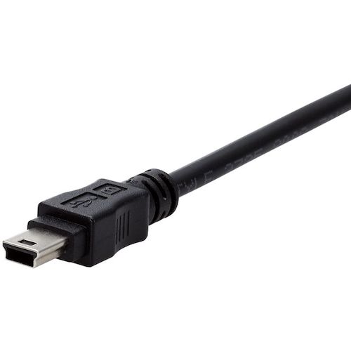 ELECOM USB2.0 케이블 A-miniB 타입 사양 고정 1m 블랙 U2C-AM10BK/ID 1개