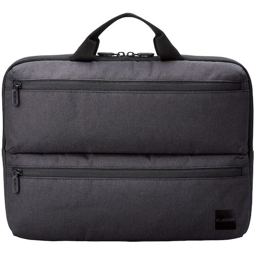 ELECOM PC 케이스 리사이클 소재 수평형 숄더 벨트 첨부 수제 발수 14 인치 블랙 BM-IBHCH14NBK 1개