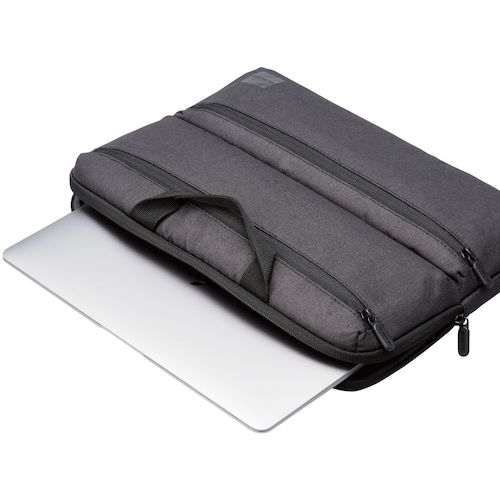 ELECOM PC 케이스 리사이클 소재 수평형 숄더 벨트 첨부 수제 발수 14 인치 블랙 BM-IBHCH14NBK 1개