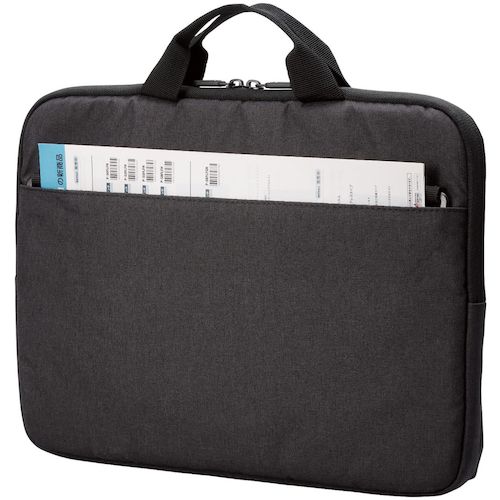 ELECOM PC 케이스 리사이클 소재 수평형 숄더 벨트 첨부 수제 발수 14 인치 블랙 BM-IBHCH14NBK 1개