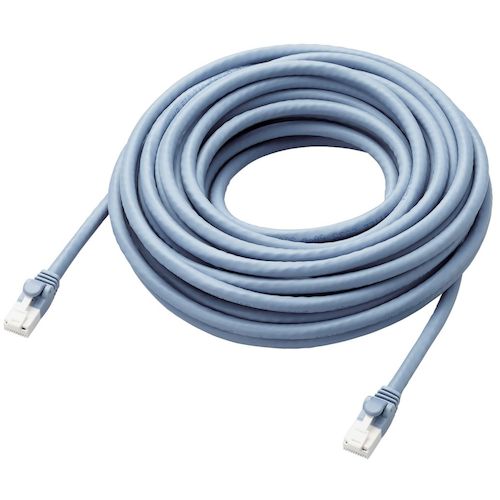 エレコム　ＬＡＮケーブル　仕様固定　ＣＡＴ６Ａ　爪折れ防止　１０ｍ　ブルー　LD-GPAT/BU10/ID　1 本