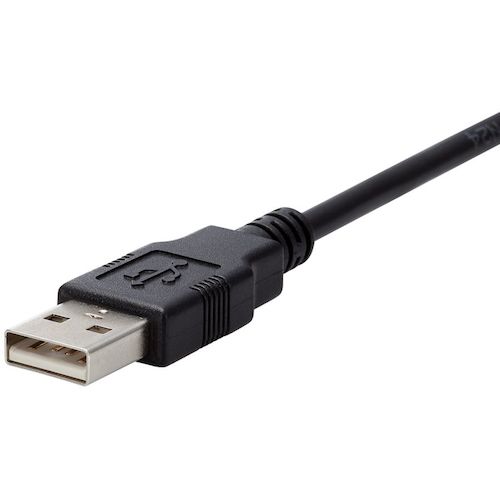 ELECOM USB2.0 케이블 A-miniB 타입 사양 고정 0.5m 블랙 U2C-AM05BK/ID 1개