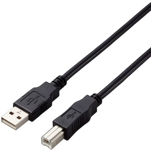 ELECOM USB2.0 케이블 A-B 타입 사양 고정 3m 블랙 U2C-AB30BK/ID 1개