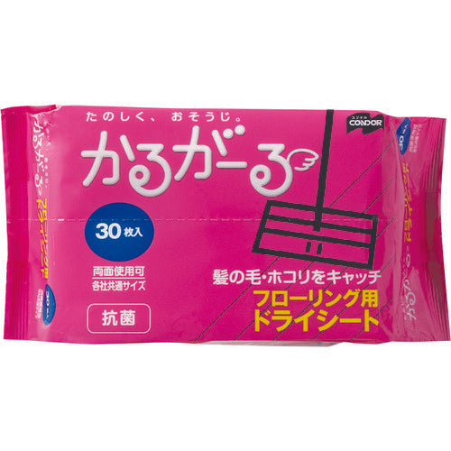 コンドル　かるがーる　フローリングワイパー用　フローリングドライシート３０Ｐ（３０枚入）　MO649-025X-MB　1 PK