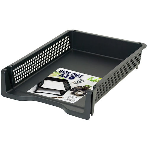 ナカバヤシ　デスクトレー　Ａ４　タテ　ブラック　A4DT-101BK　1 個