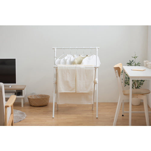 IRIS 296114 Easy-assembly style clothesline, white, STMX-700-W, 1 unit