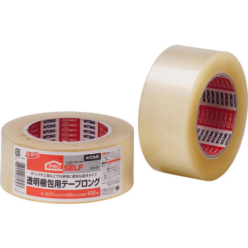 Nitto Transparent Packaging Tape Long J6180 1 Roll