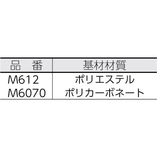 ニトムズ　ガラス飛散防止シート　凸凹面用　M6070　1 個