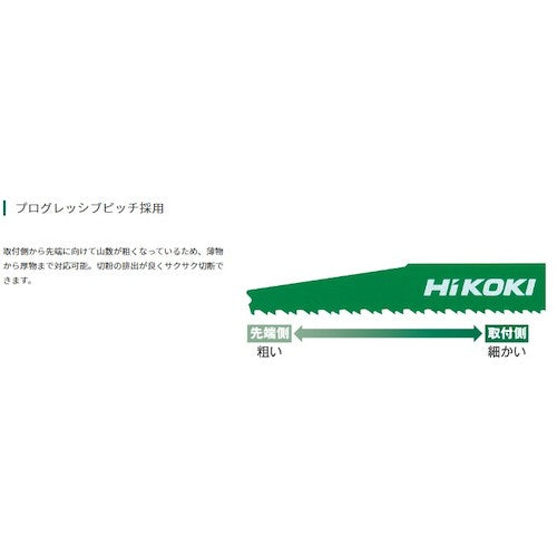 ＨｉＫＯＫＩ　セーバソーブレード　ＮＯ．１３７　２２５Ｌ　８−１２山　２枚入　木工解体用　0037-8018　1 PK