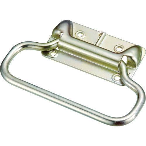 TRUSCO Spring-loaded Trunk Handle, Steel, Trivalent Chrome Plated, 135mm, TT-135TC, 1 pc