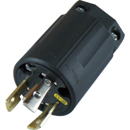 アメリカン電機　引掛形　ナイロンプラグ　接地２Ｐ２０Ａ１２５Ｖ　3212N-L5　1 個