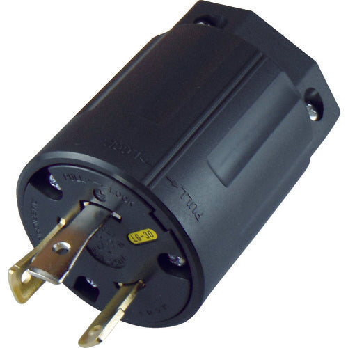 アメリカン電機　引掛形　ナイロンプラグ　接地２Ｐ３０Ａ２５０Ｖ　3322N-L6　1 個