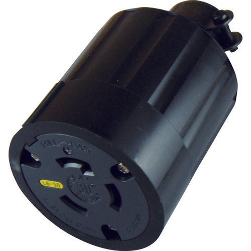 アメリカン電機　引掛形　ゴムコネクタボディ　接地２Ｐ３０Ａ２５０Ｖ　3324R-L6　1 個