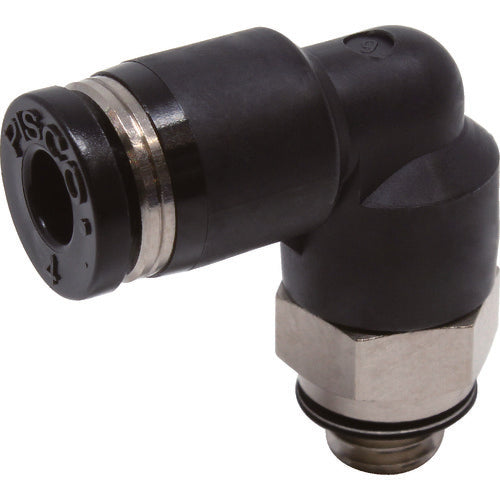 ＰＩＳＣＯ　チューブフィッティング　エルボ　適合外径４ｍｍ　接続口径Ｍ６×１　PL4-M6　1 個