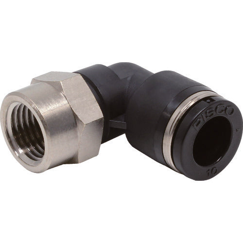 PISCO 튜브 피팅 암 엘보 튜브 10 나사 R1/4 PLF10-02 1개