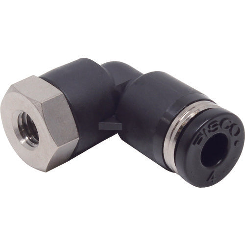 ＰＩＳＣＯ　チューブフィッティング　メスエルボチューブ４ネジＭ５Ｘ０８　PLF4-M5　1 個