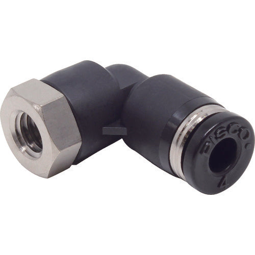 ＰＩＳＣＯ　チューブフィッティング　メスエルボチューブ４ネジＭ６Ｘ１　PLF4-M6　1 個