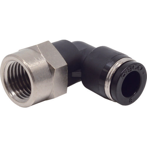 ＰＩＳＣＯ　チューブフィッティング　メスエルボチューブ８ネジＲ１／４　PLF8-02　1 個