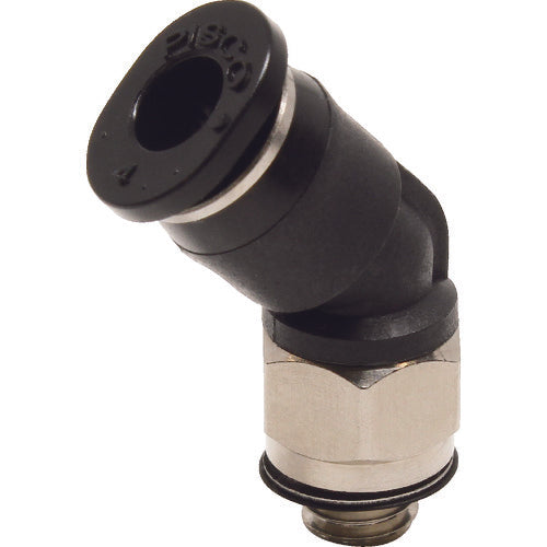 ＰＩＳＣＯ　チューブフィッティングミニ　４５°エルボ　φ４　接続口径Ｍ５×０．８　PLH4-M5M　1 個
