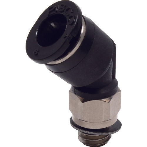ＰＩＳＣＯ　チューブフィッティングミニ　４５°エルボ　φ４　接続口径Ｍ６×１　PLH4-M6M　1 個