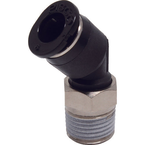 ＰＩＳＣＯ　チューブフィッティングミニ　４５°エルボ　φ６　接続口径Ｒ１／８　PLH6-01M　1 個