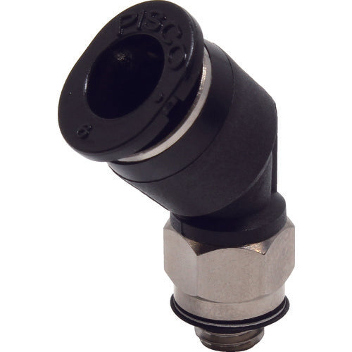 ＰＩＳＣＯ　チューブフィッティングミニ　４５°エルボ　φ６　接続口径Ｍ５×０．８　PLH6-M5M　1 個