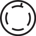 American Electric Hook-type Rubber Plug Grounded 3P 60A 600V 4662R 1 pc