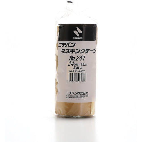 ニチバン　マスキングテープ２４１Ｈ−２４　２４ｍｍＸ１８ｍ（５巻入り）　241H-24　1 PK