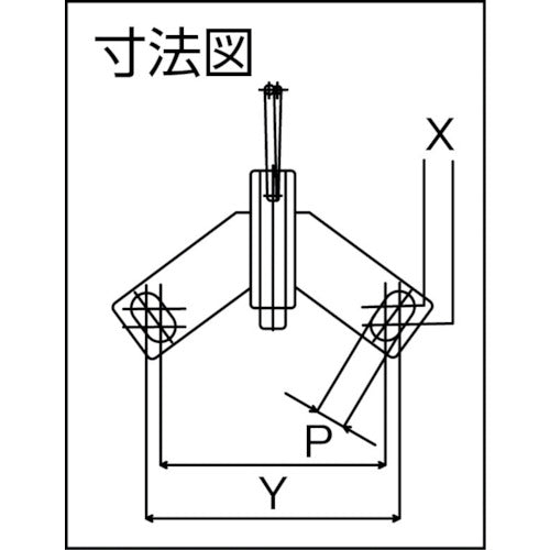 ヨドノ　超重量用高硬度ウレタン自在車用旋回ロック　H-TL　1 個