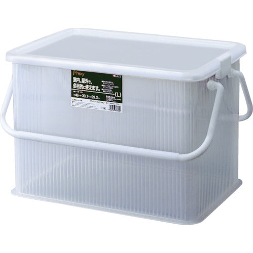 TENMA 플렉시 록 캐리 L 클리어 내츄럴 460×307×292 110005874 1개