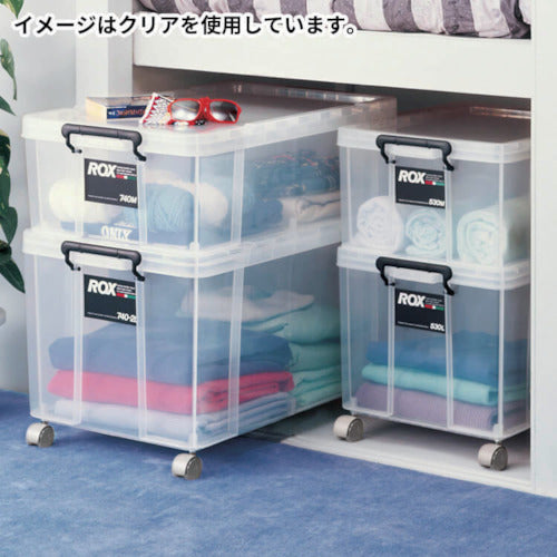ＴＥＮＭＡ　フタ式収納ケース　ロックス　４４０Ｍ　クリア　３００×４４０×２４３　811001038　1 個