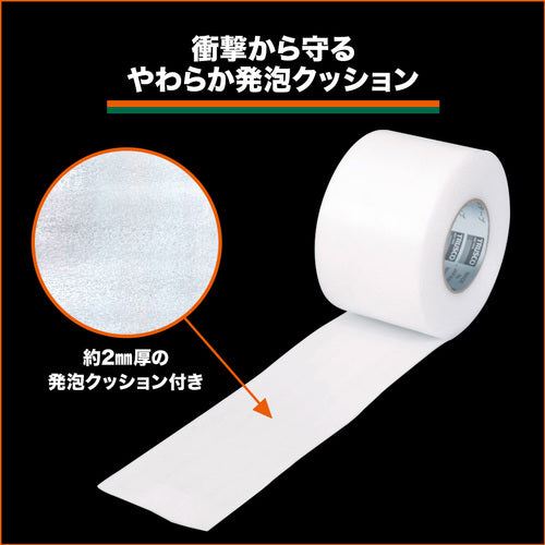 TRUSCO 양생용 발포 테이프 100mm×8m 화이트 TPF-1008 1권