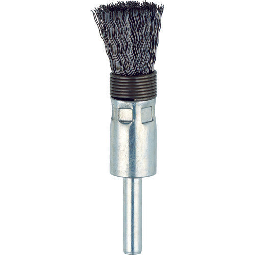 TRUSCO cylindrical brush Φ15 x shaft 6 steel wire 0.3 with spring TEBS-15S 1 piece