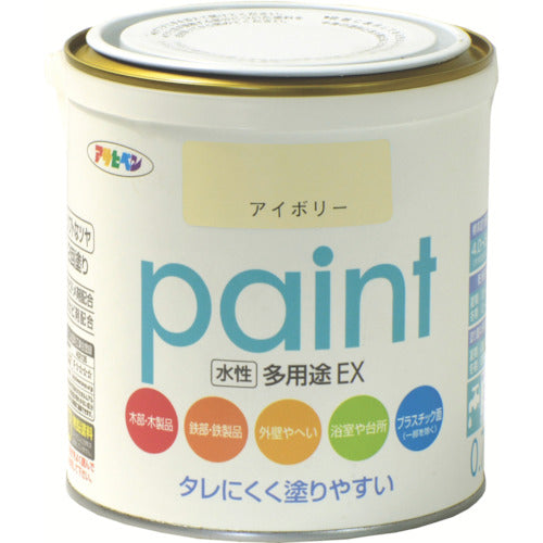 Asahipen Water-Based Multi-Purpose EX 0.7L Ivory 459343 1 Can